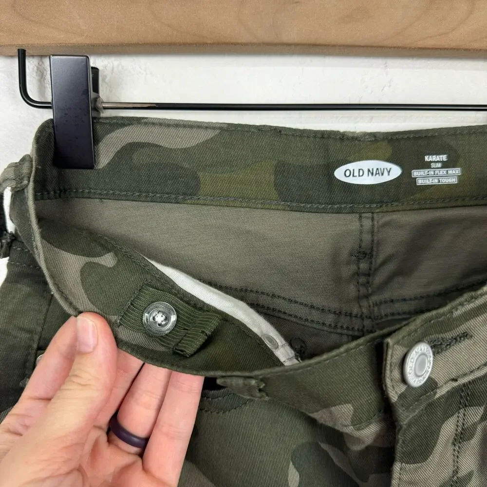 Old Navy NWT Karate Slim Built In Flex Tough Adjustable Waist Camo Pants Jeans
